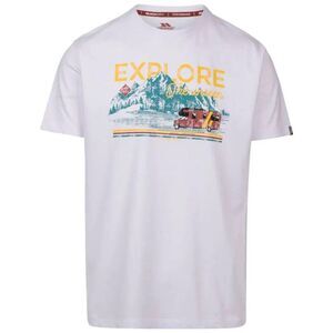 Trespass Mens Thelon Printed Casual T-Shirt / White